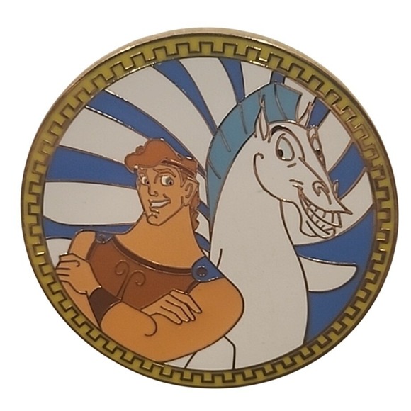 Disney Jewelry - Disney Pin Hercules Pegasus Winged Horse Round Circular Artist Proof AP 140261